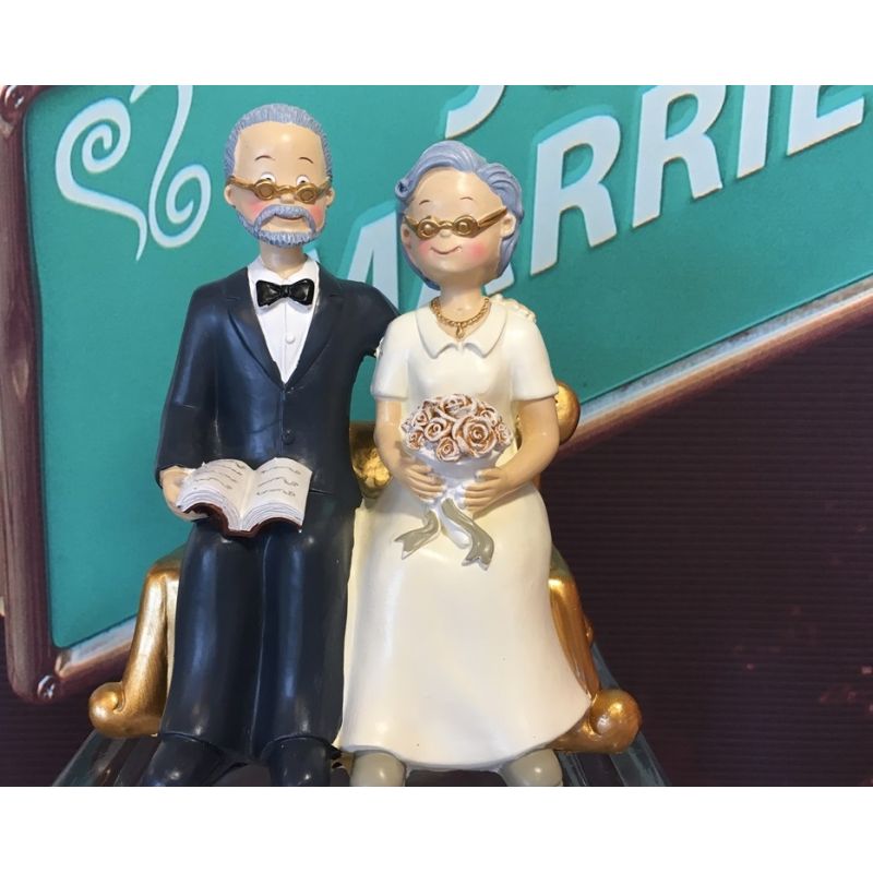 Figurine Gâteau Mariage Couple Classique